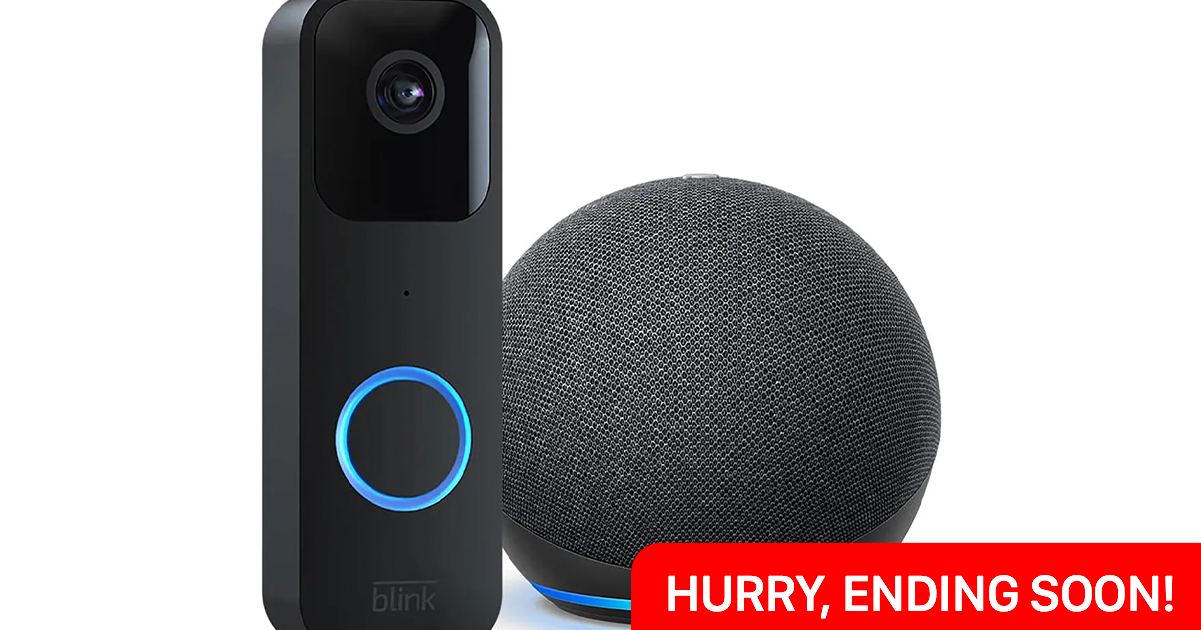 WIN this Blink Video Doorbell plus an Echo Dot (4th Generation) Snizl